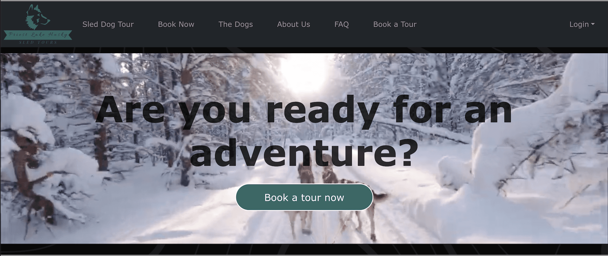 Idaho Dog Sled Tour Website